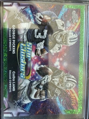Topps 2025 Chrome Star Clusters SC-8 George Pickens CeeDee Lamb /75