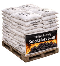 50x 20kg bags of SUPER HOT Smokeless Coal -full pallet delivery FREE NATIONWIDE
