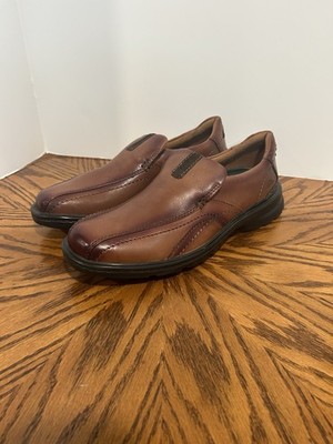 Clarks Mens Gessler Step Brown Leather Casual,Dress Casual  Shoes Size 9.5 M