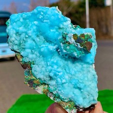 161G Natural blue texture stone crystal,Heteropolar of Chinese blue aragonite