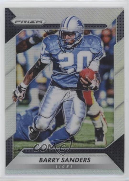 2016 Panini Prizm Silver Prizm Barry Sanders #165 HOF 1og