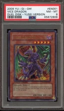 Yu-Gi-Oh! Vice Dragon Duel Disk Yusei Version Ultra Rare Promo DDY1-EN001 PSA 8