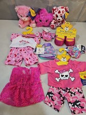 Build A Bear Pink Clothes Accessories  3 stuffed BAB Lot of 10 RARE RETIRED NEW