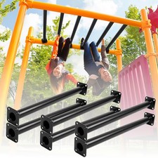 6 Pcs 16.5" Black Outdoor Monkey Bars for Playground 
