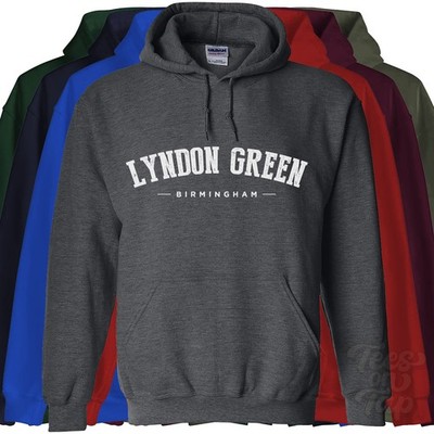 LYNDON GREEN BIRMINGHAM HOODIE Garretts England College Varsity Style