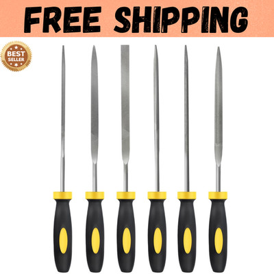 6Pcs Metal Needle File Set Small Hardened Carbon Steel File Mini Hand Metal Tool