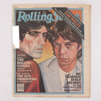 Rolling Stone Magazine #324 Aug 21 1980 Mick Jagger Keith Richards Tom Wolfe AC