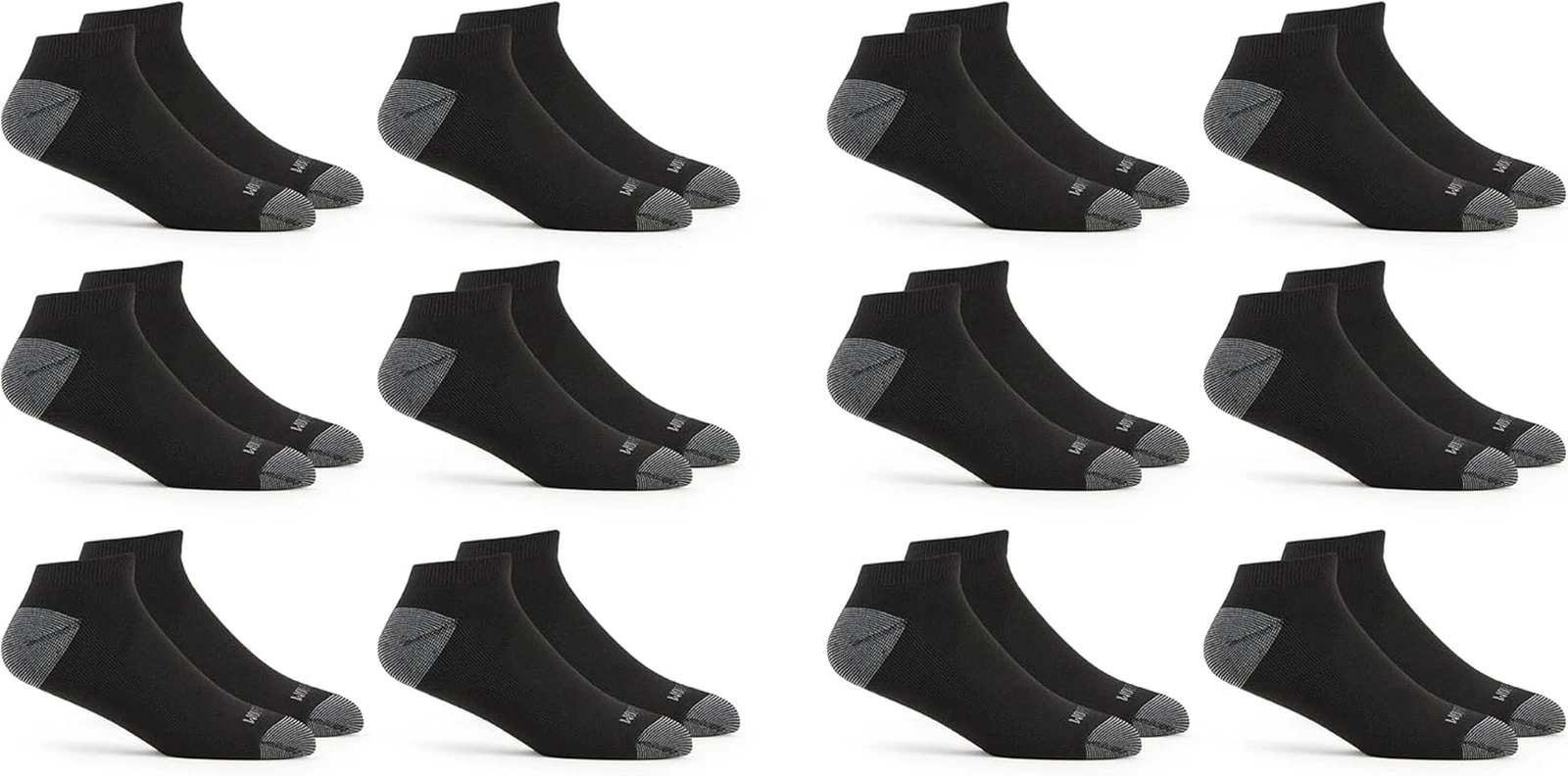 Men'S Dual Defense Low Cut Socks, Odor Protection with Half Cushion, Multi-Packs