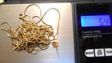 14k Yellow Gold Scrap Jewelry 5.4 Grams - 10K Gold  4.8 grams - Some Wearable
