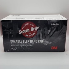 Scotch-Brite Durable Flex Abrasive Hand Pad 64659 by 3M Box of 25