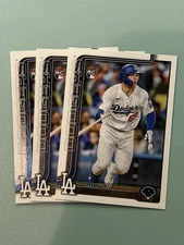 2025 Topps Update Series Dalton Rushing US38 RC Rookie Lot Of 3 Dodgers