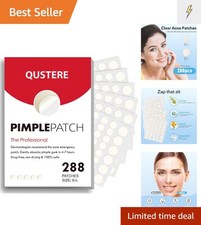 Pimple Patches for Face, Hydrocolloid Acne Patches, Cute Round Shape Zit Cove...