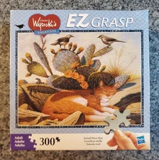 Milton Bradley Charles Wysocki A PRICKLY PAIR AND PONCHO 300 pc puzzle COMPLETE