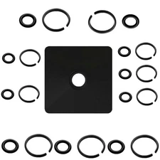 【5-Pack Impact Retaining Ring Clip Kit】 1/2" & 3/8" O-Ring Set for Milwaukee