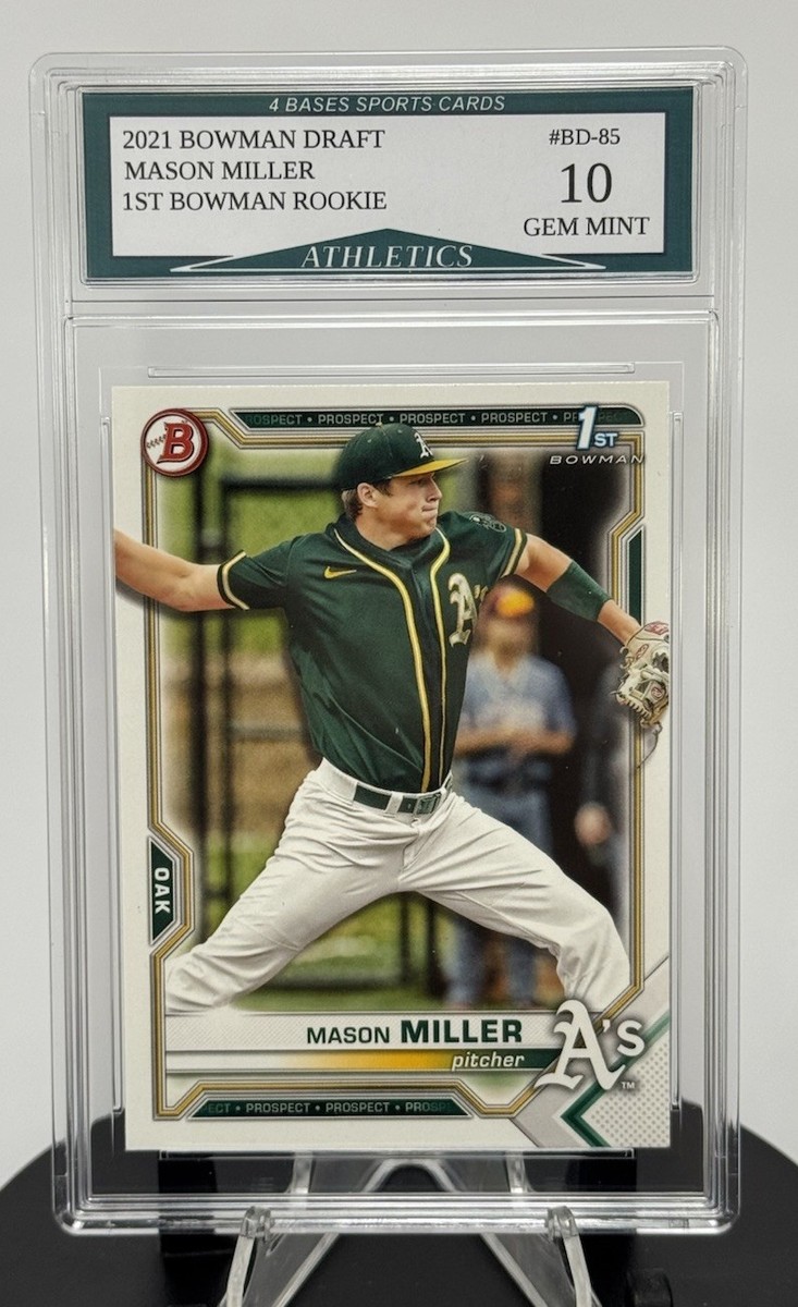 2021 Bowman Draft Mason Miller 1st Bowman Rookie Card #BD-85 Gem 