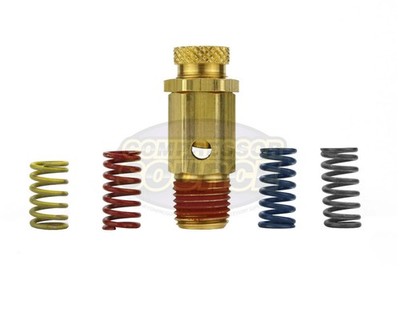 25-200 PSI 1/4'' MNPT Air Compressor Pressure Adjustable Relief Pop Off Valve Kit