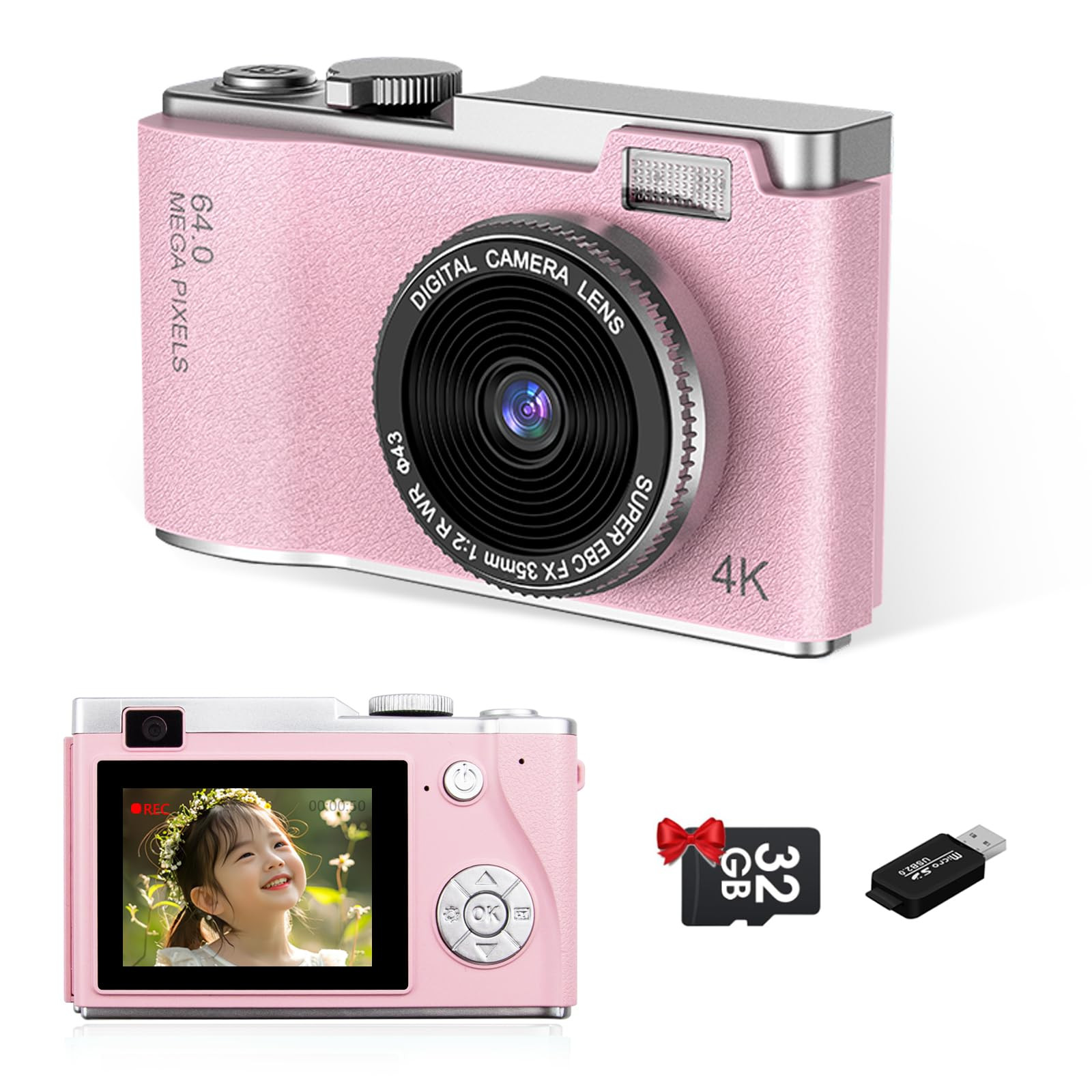 Macchina Fotografica, Sheewey Macchina Fotografica Digitale 4K con (R1a)