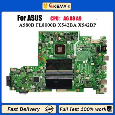 X542BA Motherboard For ASUS FL8000B A580B K580B X542BP Mainboard E2-9000 CPU