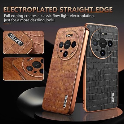 For Huawei Mate 80 Pro, Luxury Hybrid CROCODILE PATTERN PU Leather Case Cover