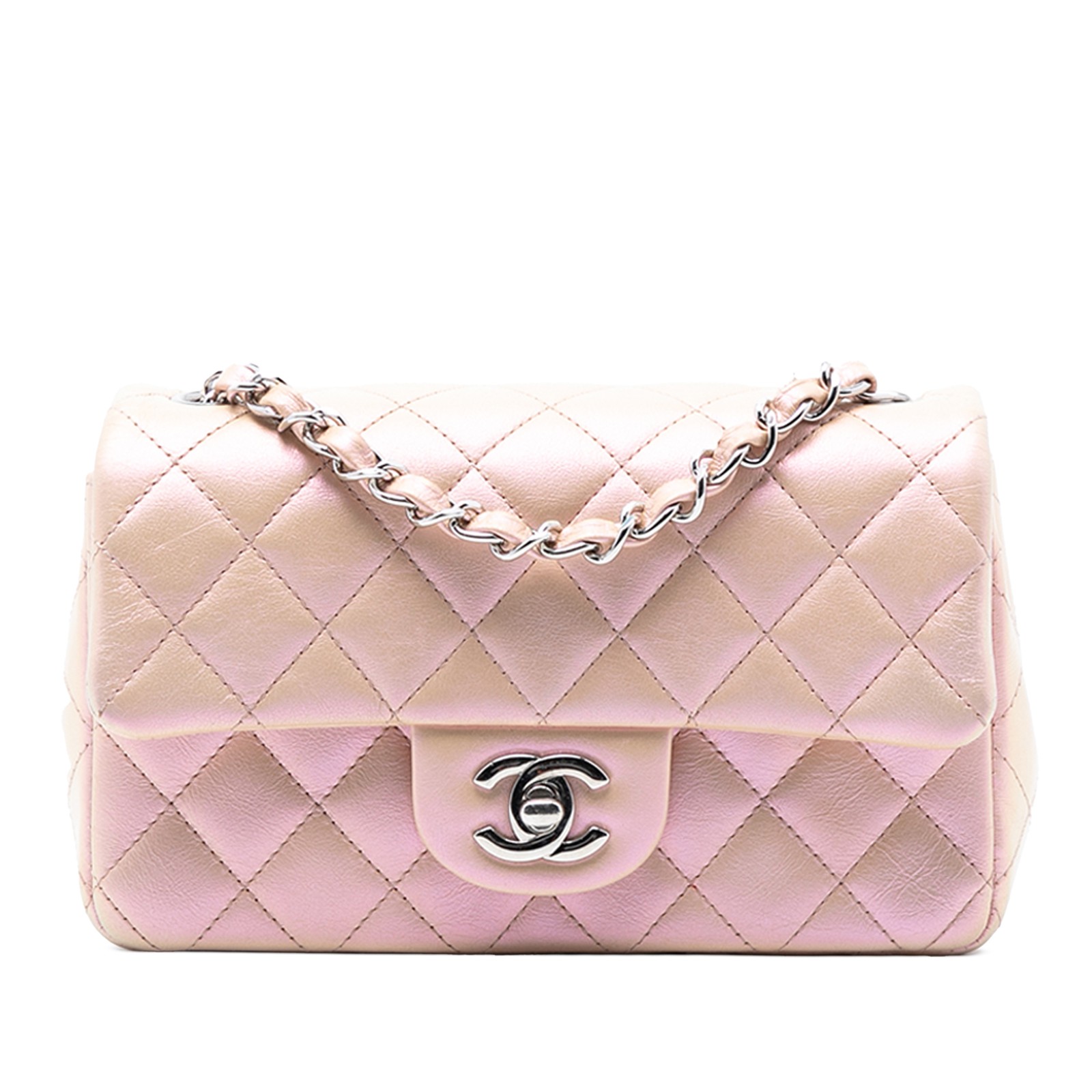 Authenticated Chanel Mini Rectangular Classic Iri… - image 1