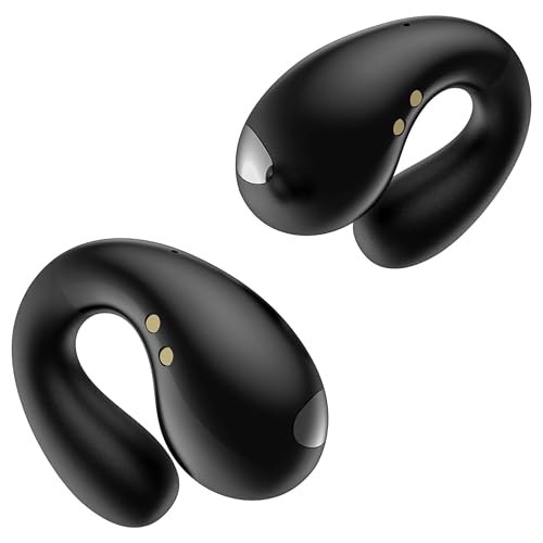 Wireless Bluetooth 5.3 Open Ear Earbuds with Flexible Clip S19black0702