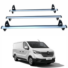 For Renault Trafic X82 Cargo Van 2014  2025   3-Bar Aluminum Ladder Roof Rack S