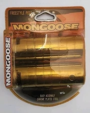 NOS Mongoose Freestyle BMX Bike Pegs Chrome Steel