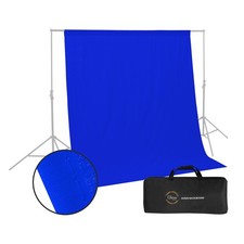 Glow Glow Muslin Backdrop - 10x10' Blue 