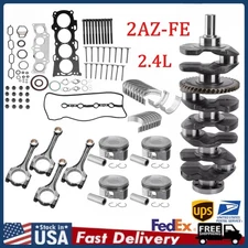 2AZ-FE Engine Rebuild Overhaul Kit Crankshaft Rods Gasket For Toyota Camry 2.4L 