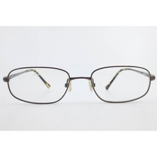 Cole Haan CH 206 Brown Metal Rectangular Eyeglasses Frames 54-18-145 37247