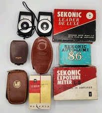 Vintage Light Esposure Meters Sekonic Argus L-158 Camera Accessories Lot Of 9