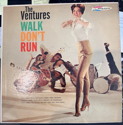 THE VENTURES ''Walk Don't Run'' LP Dolton BLP-2003 (1960) Withdrawn Rare 1st Cover