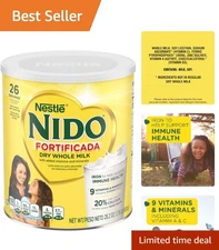 Nido Fortificada Dry Whole Milk Powder 28.2 oz - Essential Vitamins in Every Cup