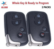 2 For 2005 2006 2007 2008 Lexus ES350 Replacement Smart Remote Prox Fob Key 0140