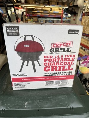 Expert Grill 14.5 Inch Portable Charcoal Grill New BBQ camping outdoors tailgate