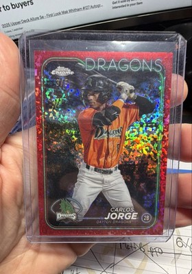 2024 Topps Pro Debut - Chrome Carlos Jorge #PDC-26 Red Refractor /5 (RC)