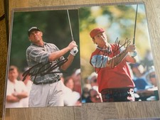 Payne Stewart Autographed Signed 5x7 PGA GOLF LEGEND! PLUS bonus Autograph