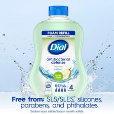 Dial Antibacterial Foaming Hand Soap Refill Fresh Pear 30 fl oz Clean 0.46 per fl oz