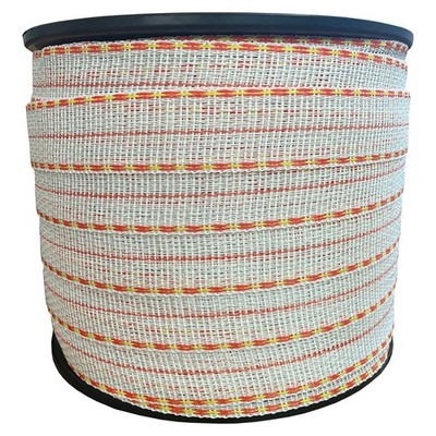 Weidezaunband Premium weiß/gelb/orange 200 m 42 mm 6+15 Niro Weidezaun Kombiband