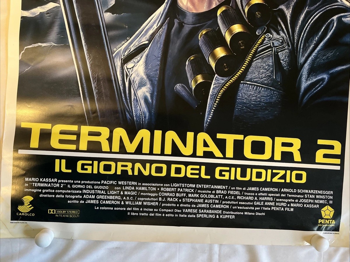 Terminator 2 Rare Italian Movie Poster 1991 Judgement Day Renato