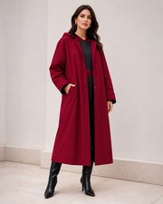 Fleet Street Women's Trench Rain Coat Sz 8 Removable Lining Vintage 80s Burgundy