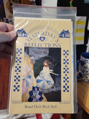 Yesterday's Reflections Round Quilt Block Doll, Pattern New