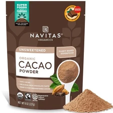 Navitas Organics Cacao Powder - Cocoa Substitute 8 Ounces (Pack of 1) 