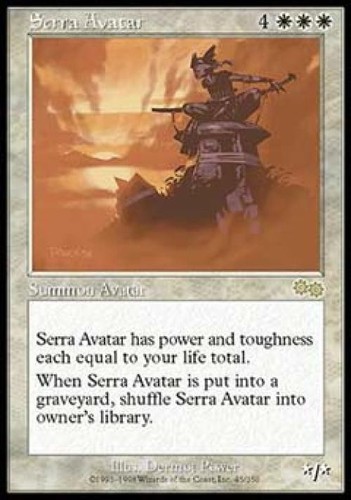 MTG English Serra Avatar NM Normal Urza's Saga - 第 1/1 張圖片