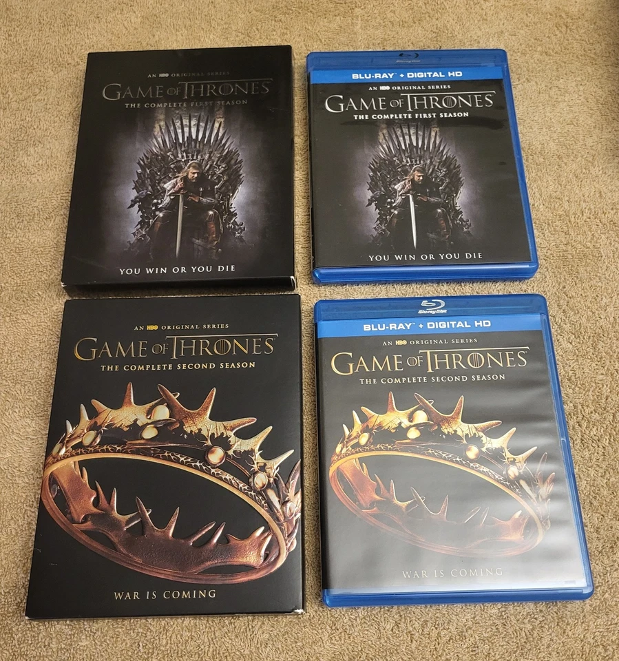 Game of Thrones Seasons 1-4 Blu-ray Set with Slipcovers - Image 3 of 4