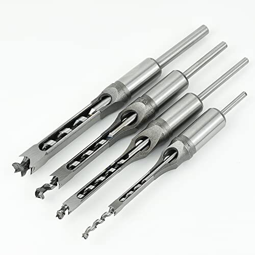 Set 4 Punte Quadrate BIGP: Fori Perfetti per Falegnameria Smart