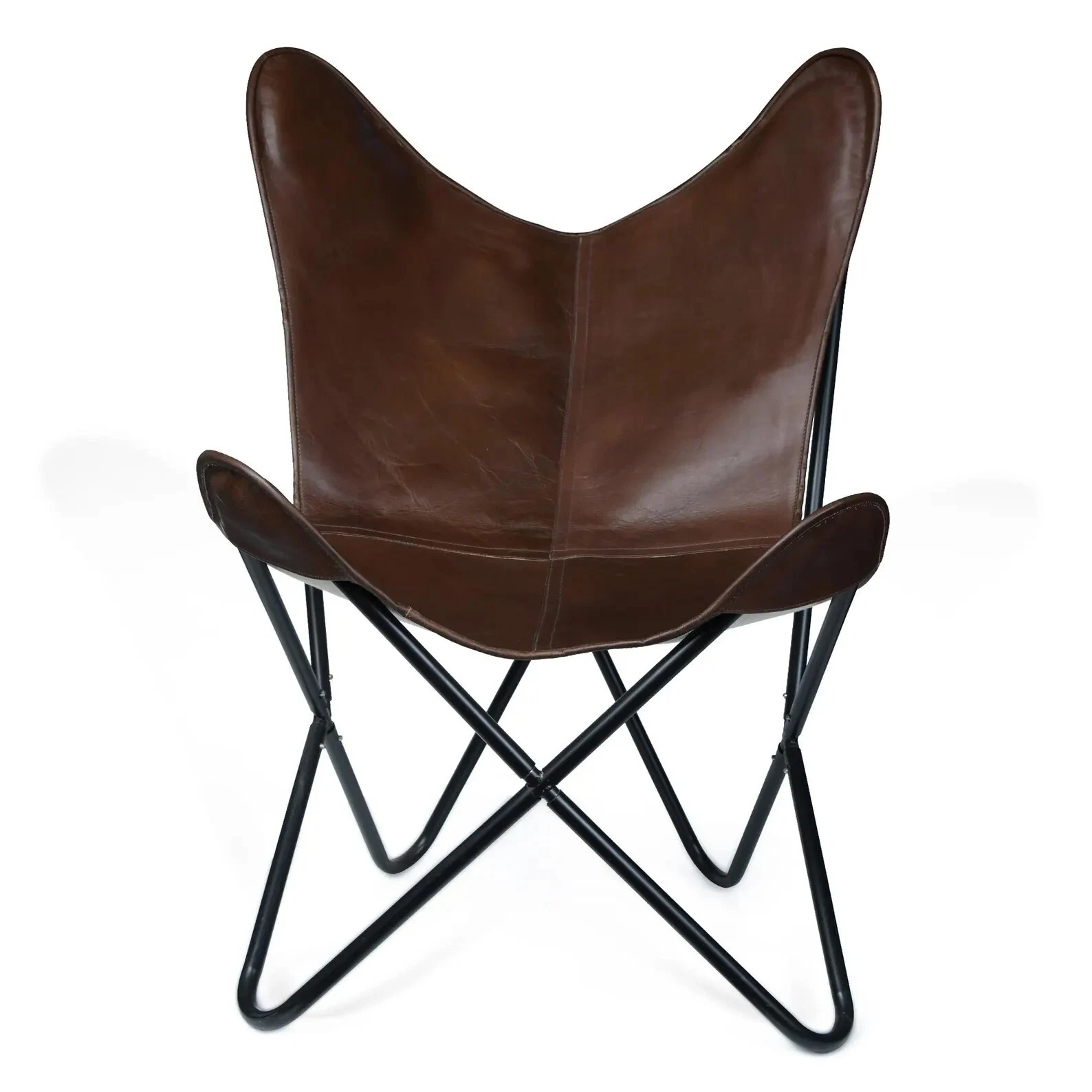 Handmade Vintage Leather Butterfly Chair for Office Hotel living Room
Opens in a new window or tab