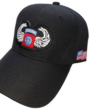 U.S. ARMY - 82ND AIRBORNE WINGS Ball Cap - Black