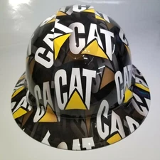 NEW FULL BRIM Hard Hat custom hydro dipped CAT CATERPILLAR SPECIAL EDITION 