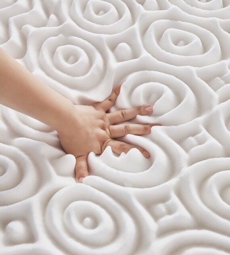 5cm & 10cm Deep Bamboo Bounce Back Foam Mattress Topper Anti Allergy Enhancer - Picture 6 of 7